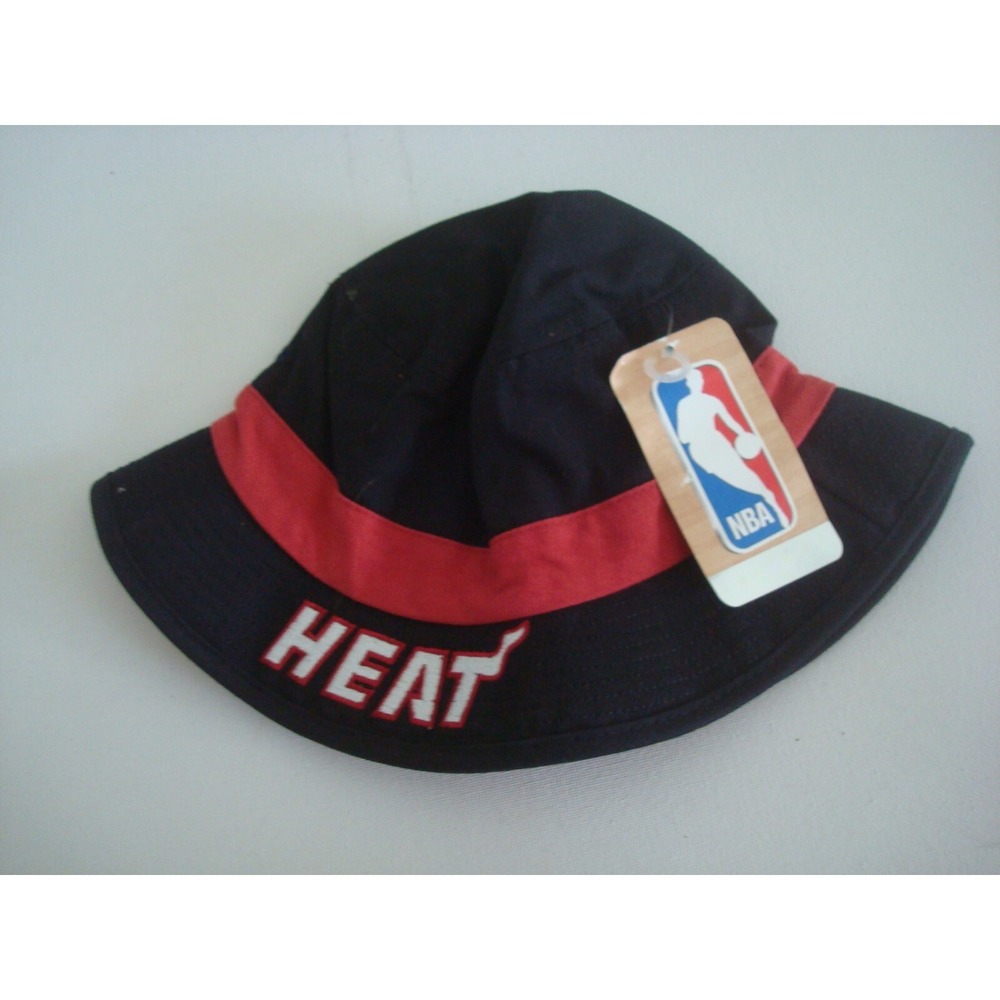 MIAMI HEAT ADIDAS   SZ‎  L/XL  floppy bucket DEADSTOCK BEACH VINTAGE HAT CAP
